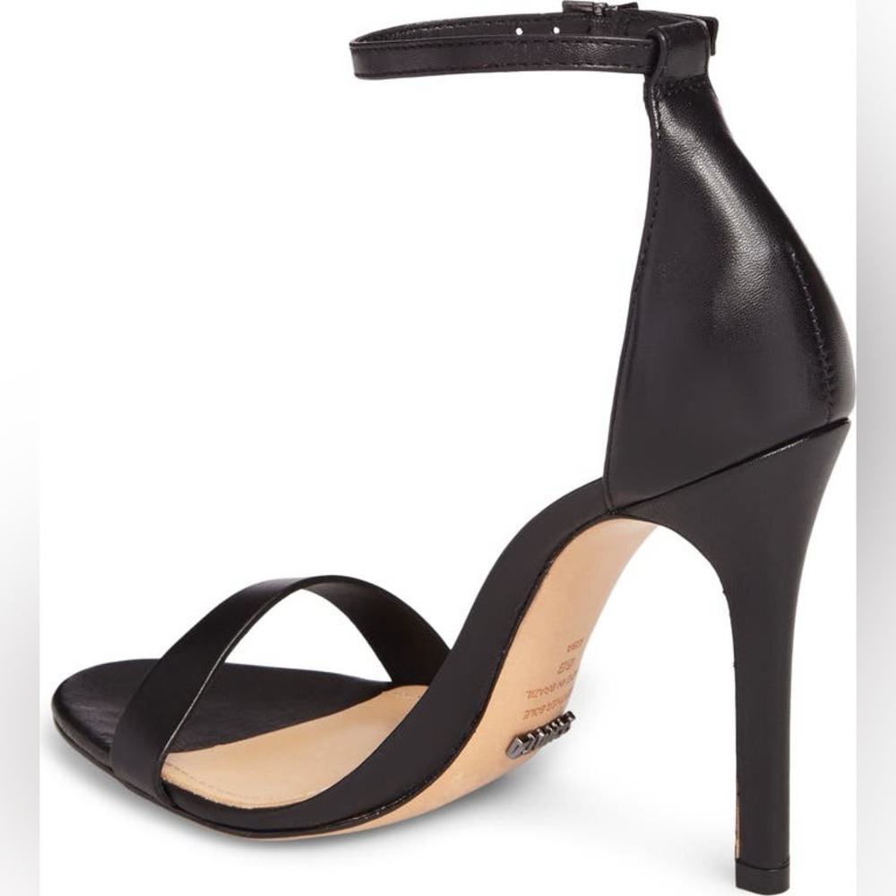 SCHUTZ Cadey Lee Strappy Sandal Black Leather Size 7 - Picture 3 of 12